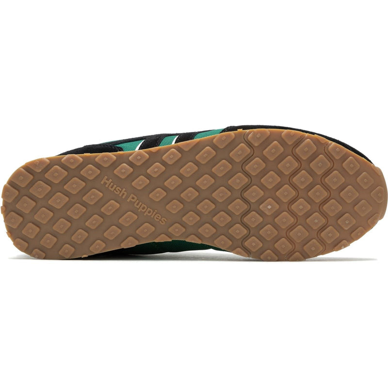 Hush Puppies Seventy8 Herren Sneaker Aus Grünem Leder