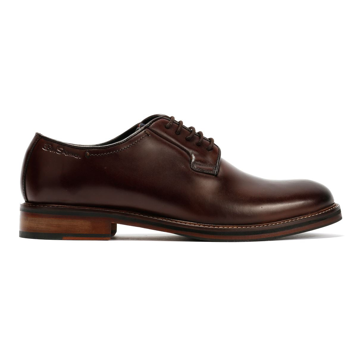 Ben Sherman Hoxton Herren Leder Braune Schnürschuhe