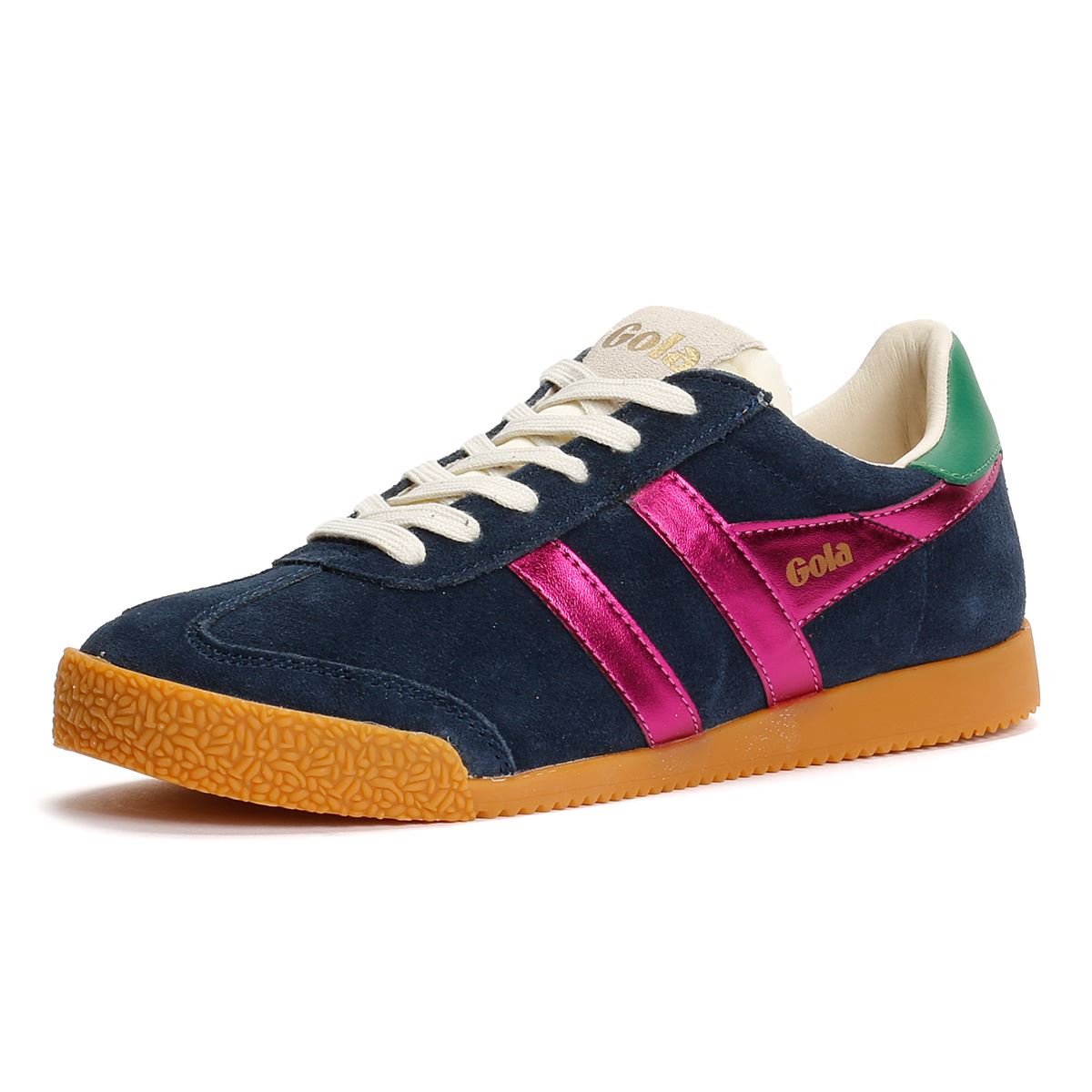 Gola Elan Glitz Wildleder Damen Blaue Sneaker