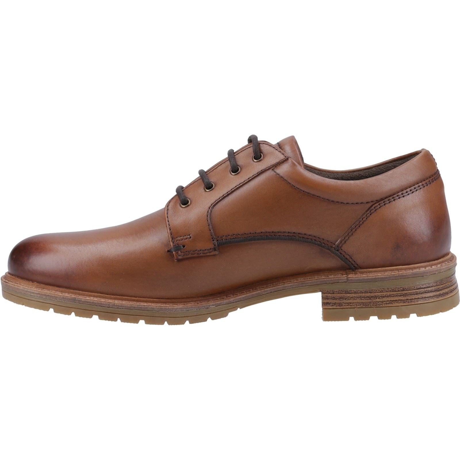 Hush Puppies Richie Herren Lederschuhe In Tan Zum Schnüren