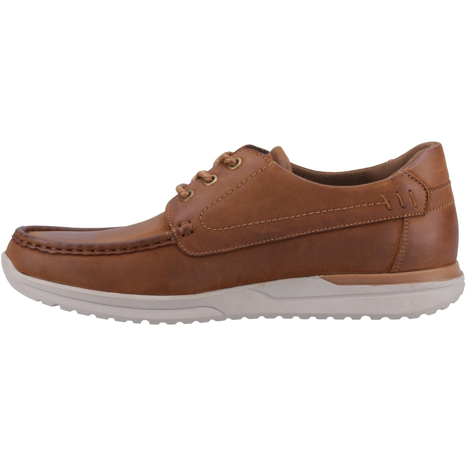 Hush Puppies Howard Leder-Herrenschuhe In Hellbraun Mit Schnürung