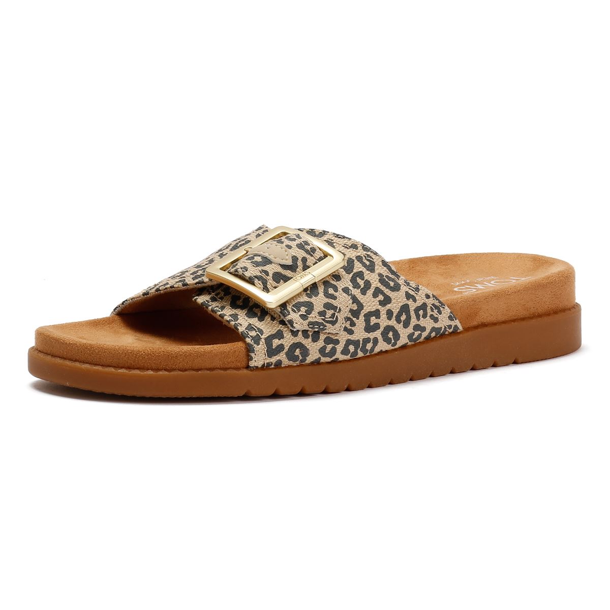 TOMS Marin Slide Textile Damen Sandalen In Beige
