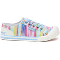 Rocket Dog Jazzin Dens Damen Regenbogen-Sneaker Aus Baumwolle