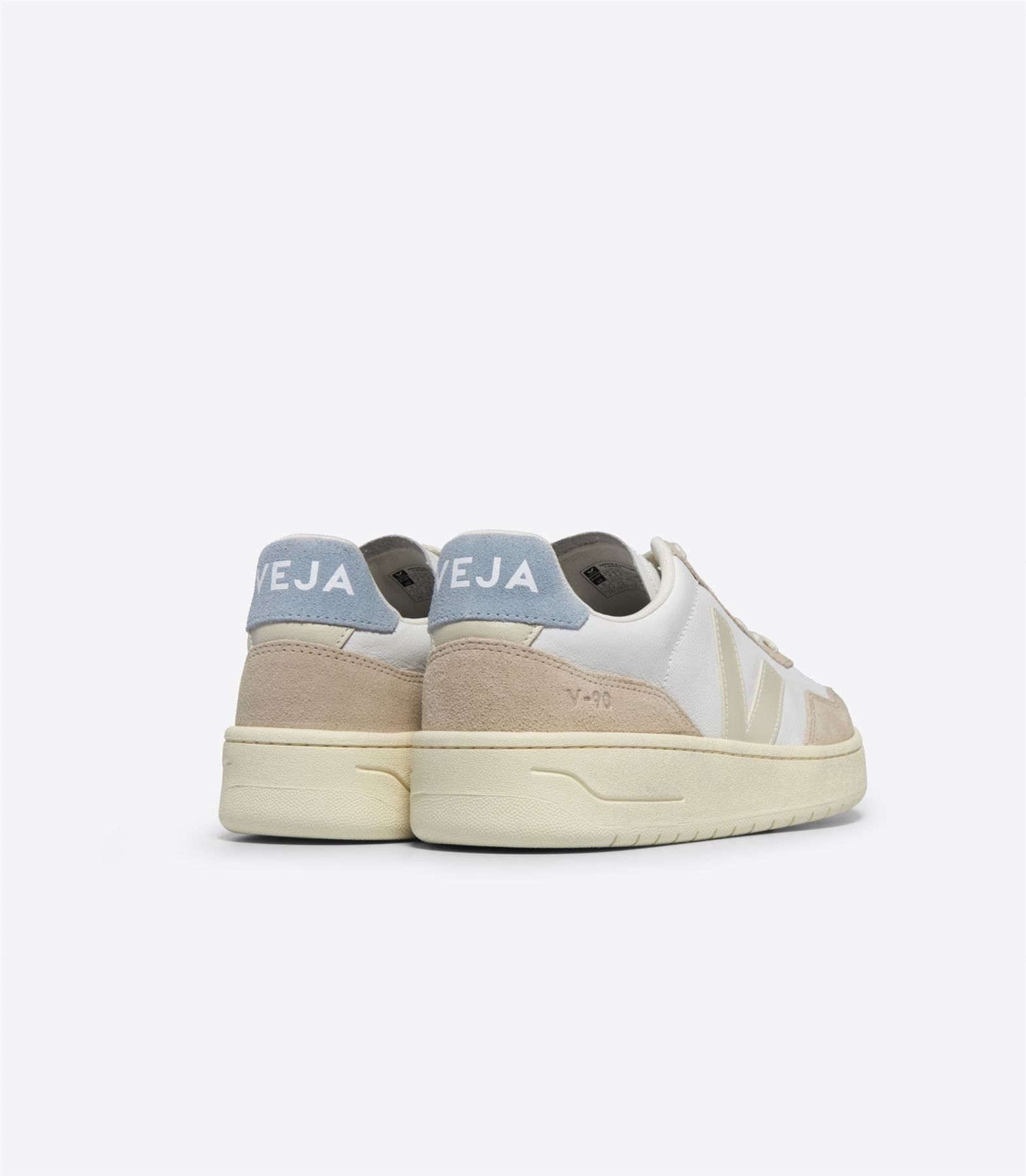Veja V-90 Leder Herren Beige Sneakers