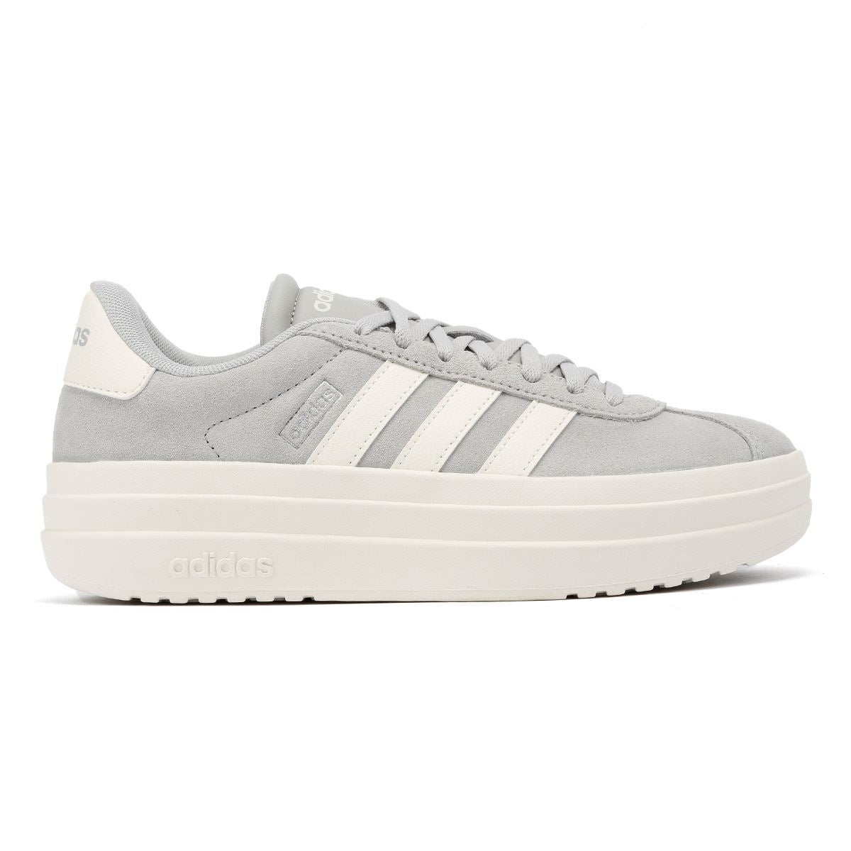 Adidas VL Court Bold Damen Sneaker Aus Grauem Leder