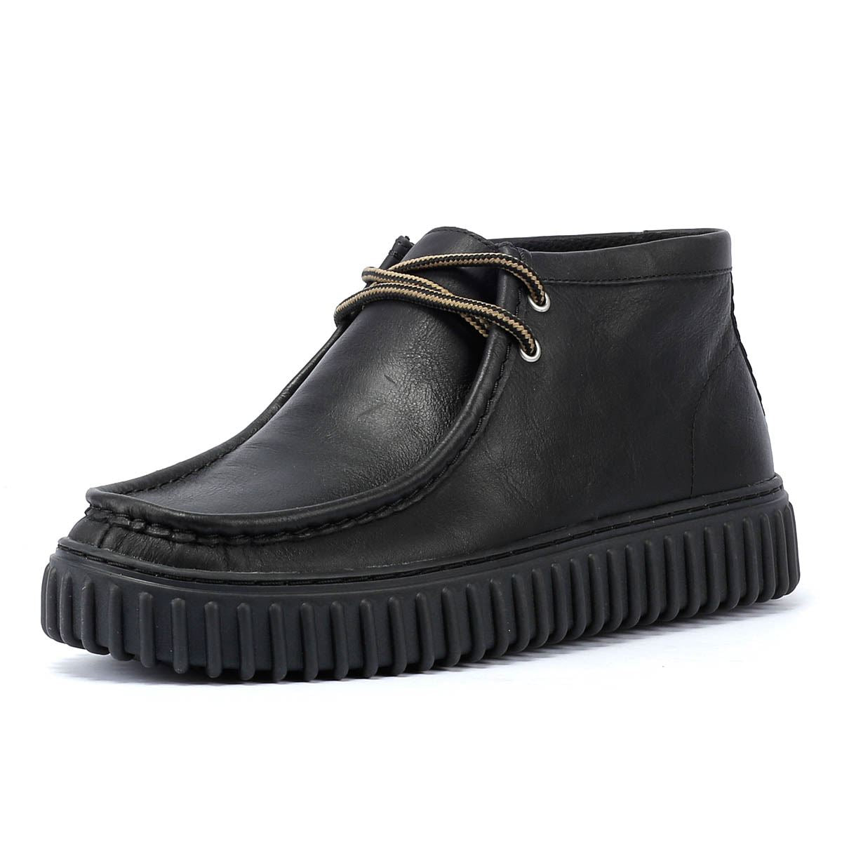 Clarks Main Torhill Hi Leder Herren Schwarze Stiefel
