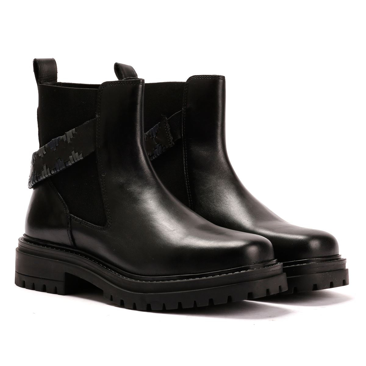 Osprey London The Guildford Chelsea Leder Damen Schwarze Stiefel