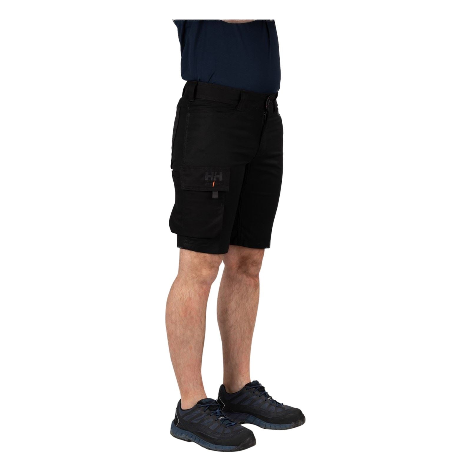Helly Hansen Workwear Oxford Service Baumwoll Männer Schwarze Farbe Knie Lange Shorts