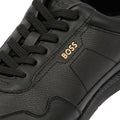 Boss Titanium Herren Schwarz Leder Sneaker