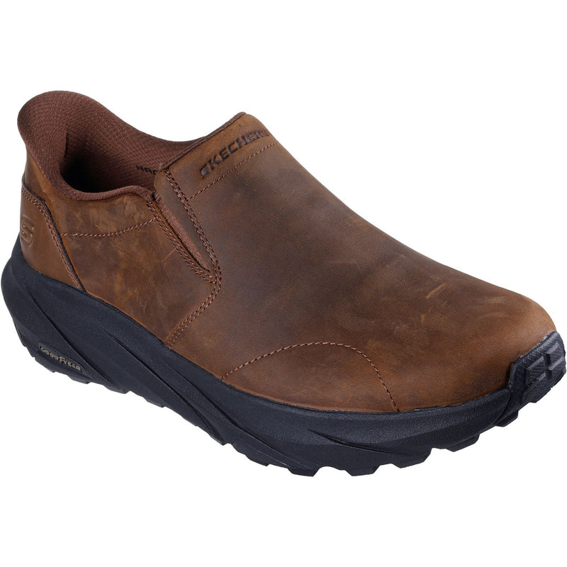 Skechers Conner Rayne Herren Mokassins Aus Dunkelbraunem Leder