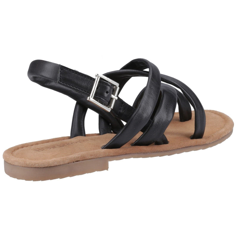 Hush Puppies Hope Damen Sandalen Aus Schwarzem Leder