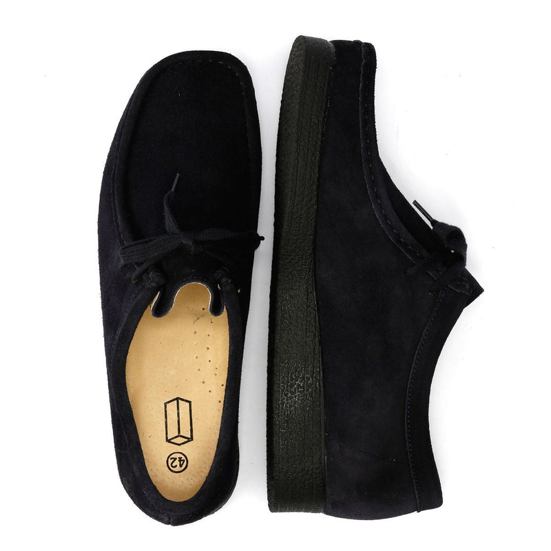 Tower London Apache Herren Wildlederschuhe In Blau Mit Schnürung