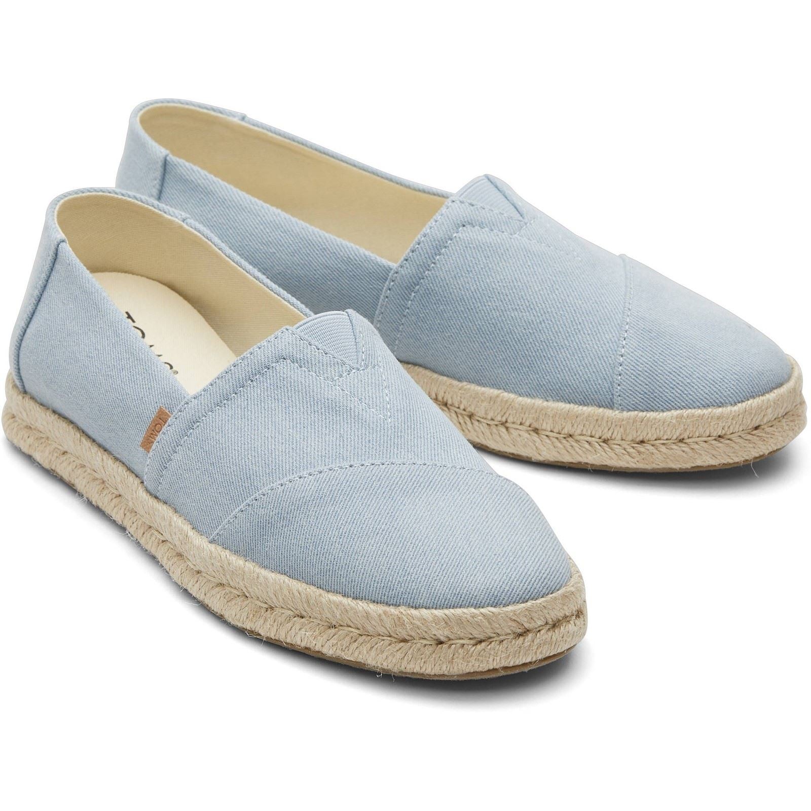 TOMS Alpargata Rope 2.0 Textil Damen Hellblaue Espadrilles