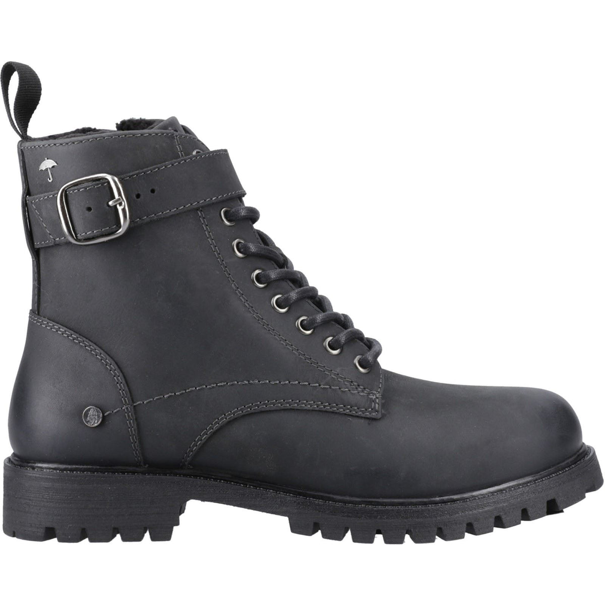 Hush Puppies Wanda Damen Schwarze Farbe Lederstiefel