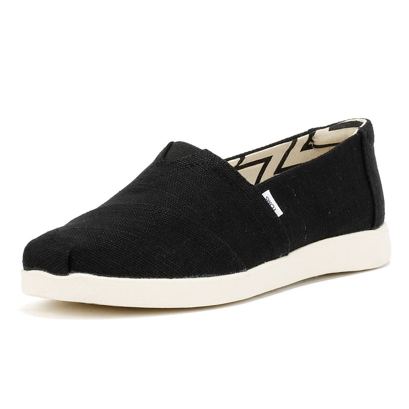 TOMS Alpargata Plus Heritage Canvas Damen Espadrilles In Schwarz
