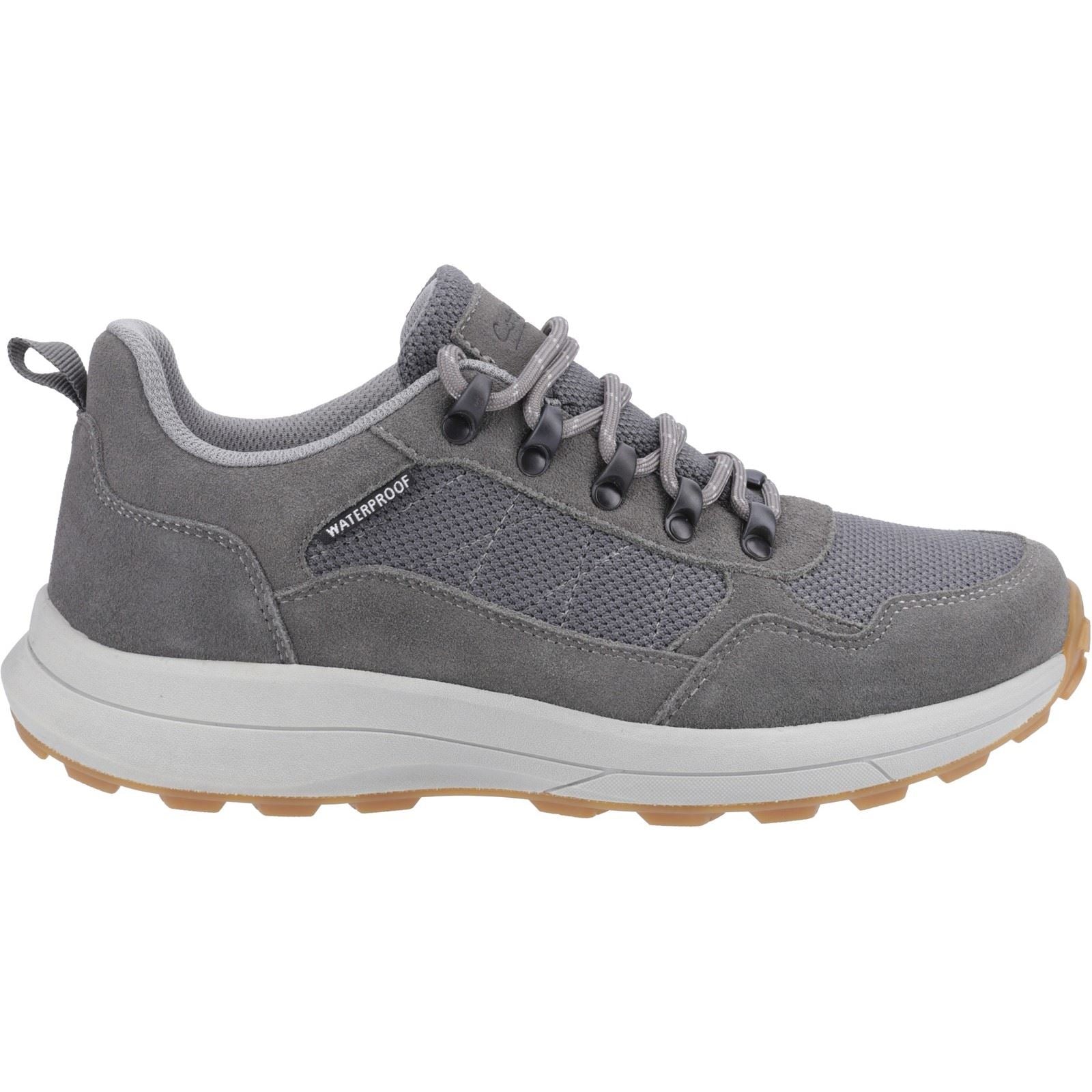 Cotswold Elmfield Wildleder Mesh Herren Turnschuhe In Grau