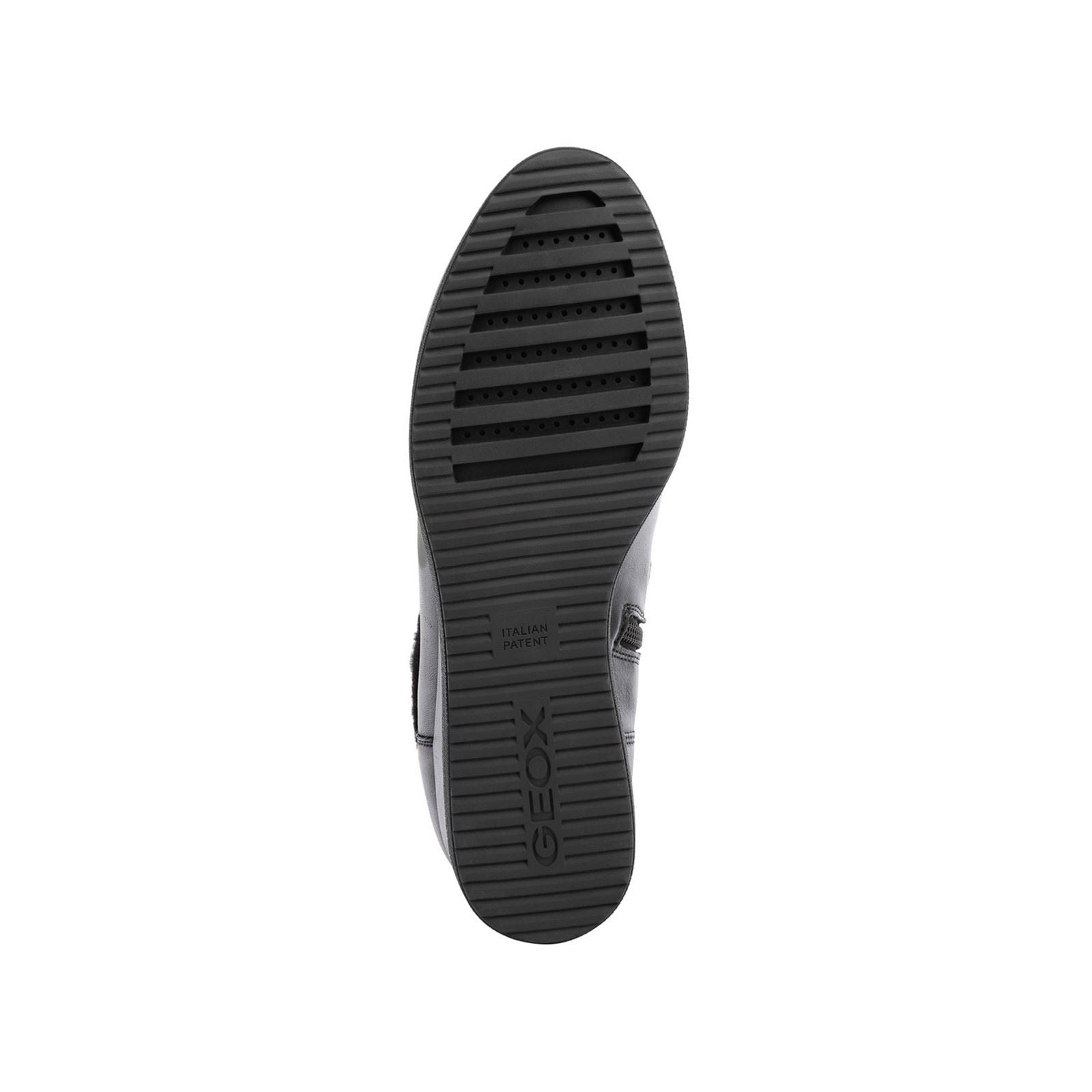 Geox Anylla Rindsleder Damen Stiefel In Schwarz