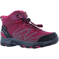 Hi-Tec Blackout Mid Polyester Soft Shell Mädchen Wanderstiefel In Dunkelrosa/Fuchsia