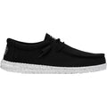 HEYDUDE Wally Slub Herren Bootsschuhe In Schwarz