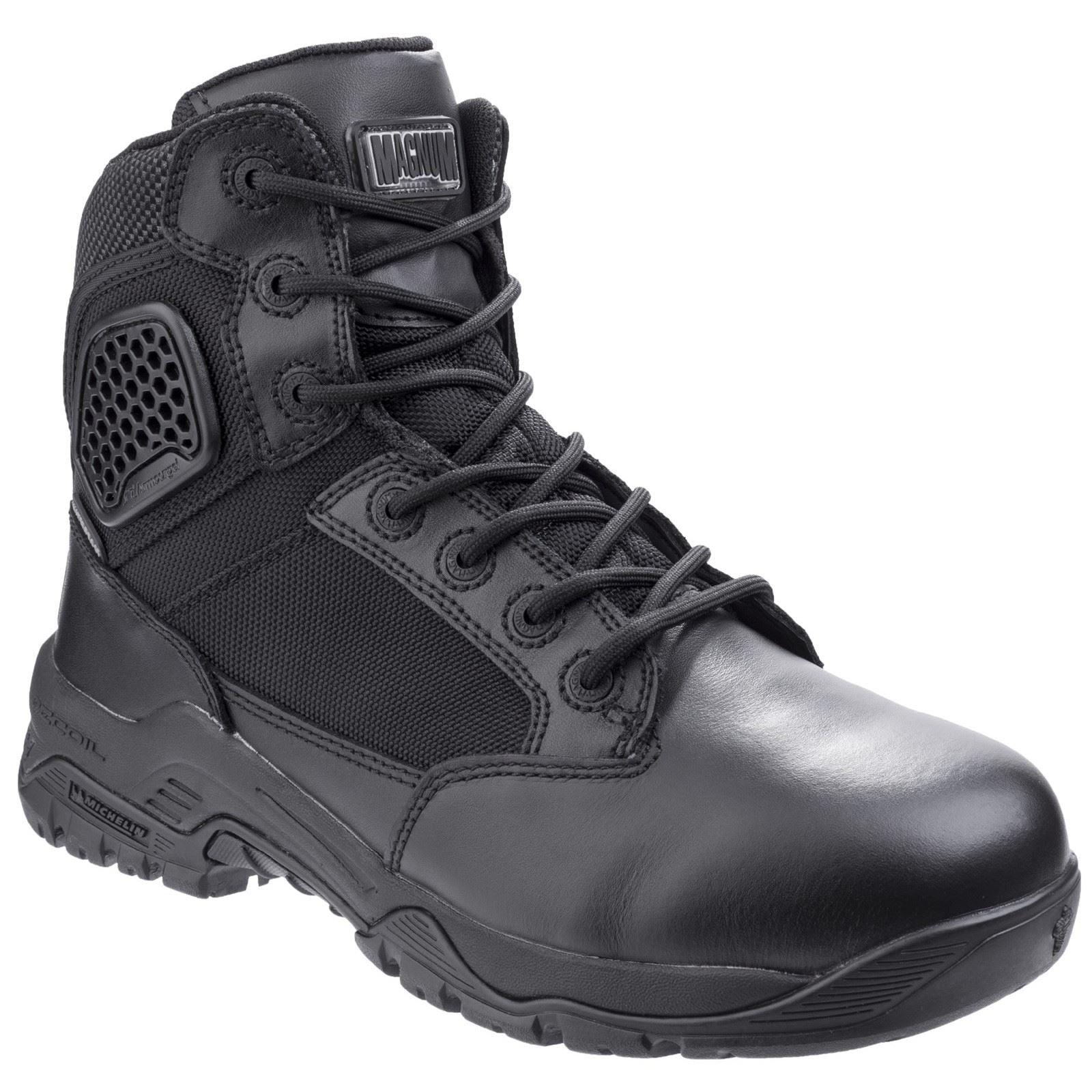 Magnum Strike Force 6.0 Wp Leder Schwarze Sicherheitsschuhe