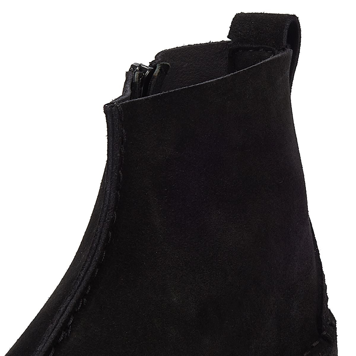 Clarks Originals Trek Keil Wildleder Damenstiefel In Schwarz