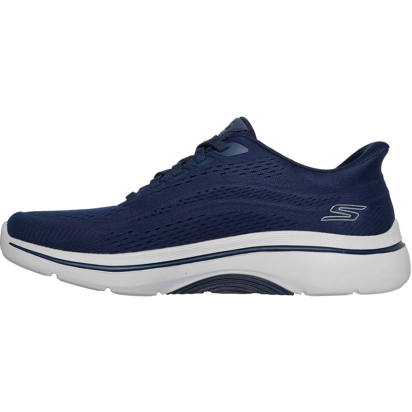 Skechers GO WALK Arch Fit 2.0 Percy Textile Herren Sneaker In Marineblau/Grau