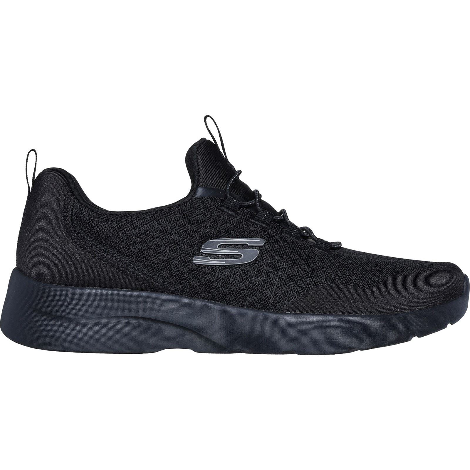 Skechers Dynamight 2.0 - Real Smooth Synthetik Damen Sneaker In Schwarz