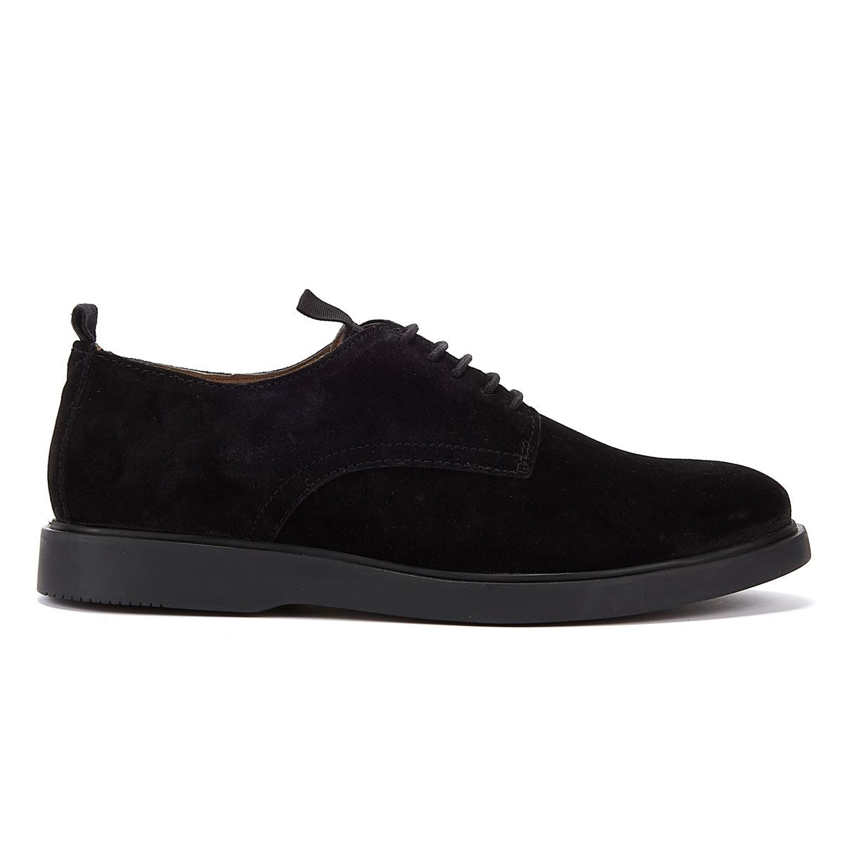 Hudson Barnstaple Wildleder Herren-Schnürschuhe In Schwarz
