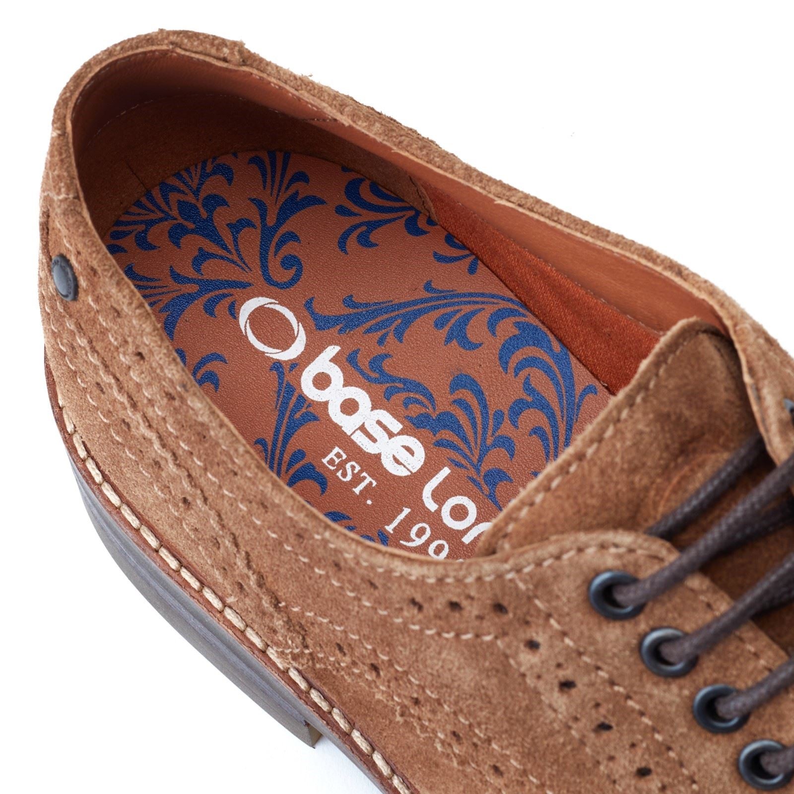 Base London Hatfield Herren Brogues Schuhe Aus Leder In Ingwerfarbe