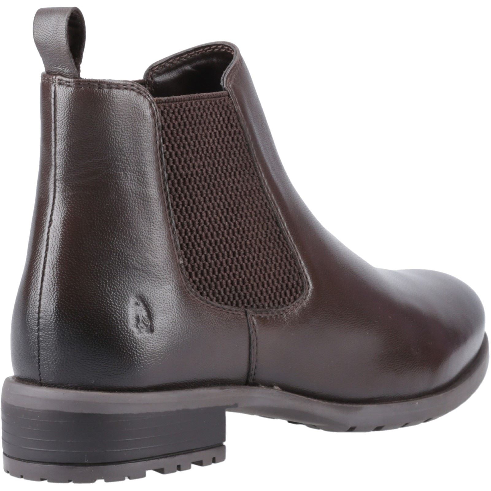 Hush Puppies Sammie Damen Chelsea Stiefel aus Braunem Leder