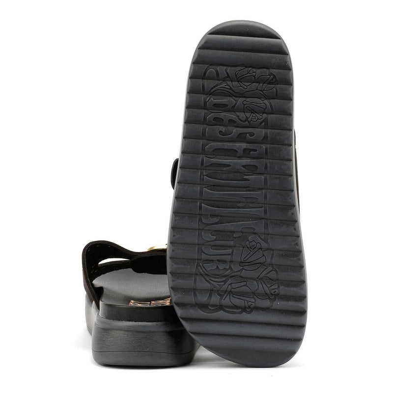 Desert Fleur Girasol Nubuk Damen Sandalen In Schwarz