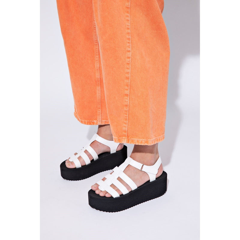 Rocket Dog Helio Terrence Damen Weiße Keilabsätze