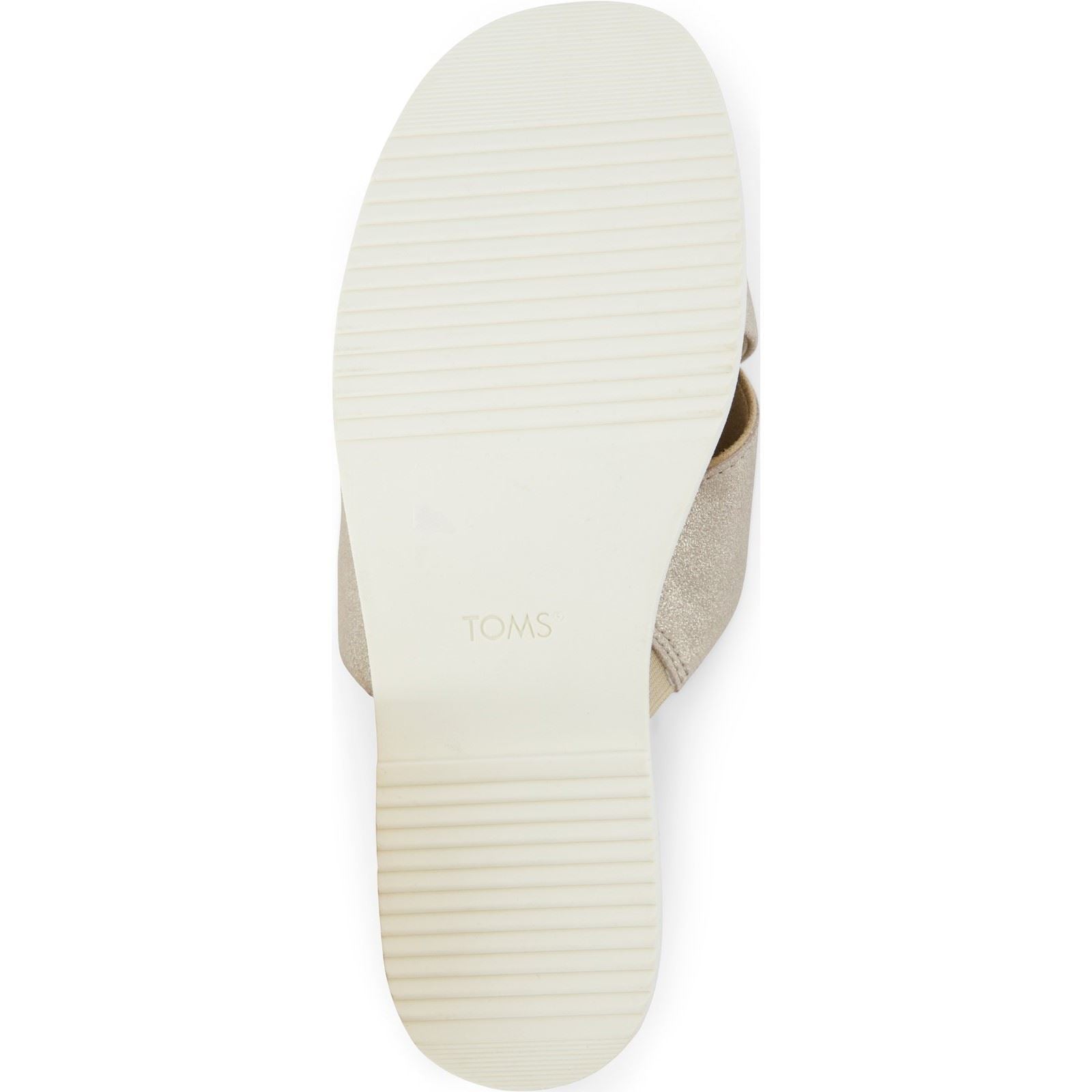 TOMS Mae Crossover Damen Sandalen Aus Champagnerleder