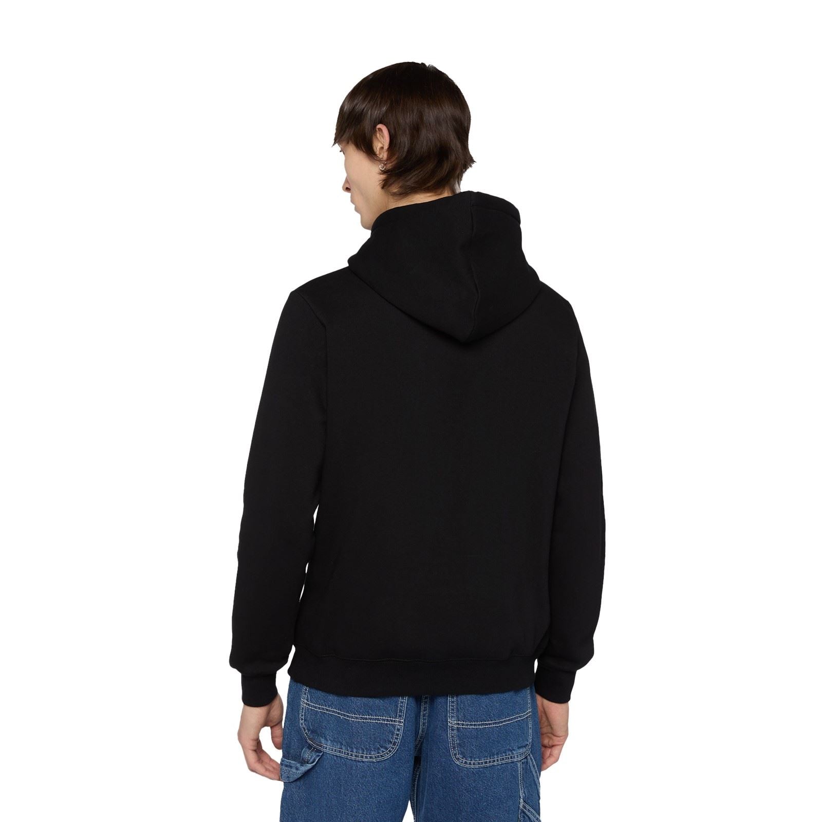 Dickies Icon Logo Polyester Unisex Erwachsene Schwarze Farbes Kapuzen Sweatshirt