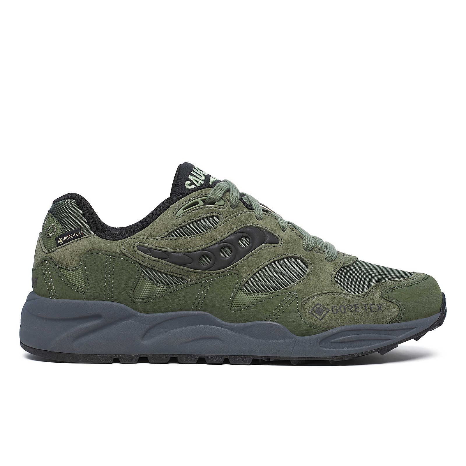 Saucony Grid Shadow 2 Grüne Turnschuhe