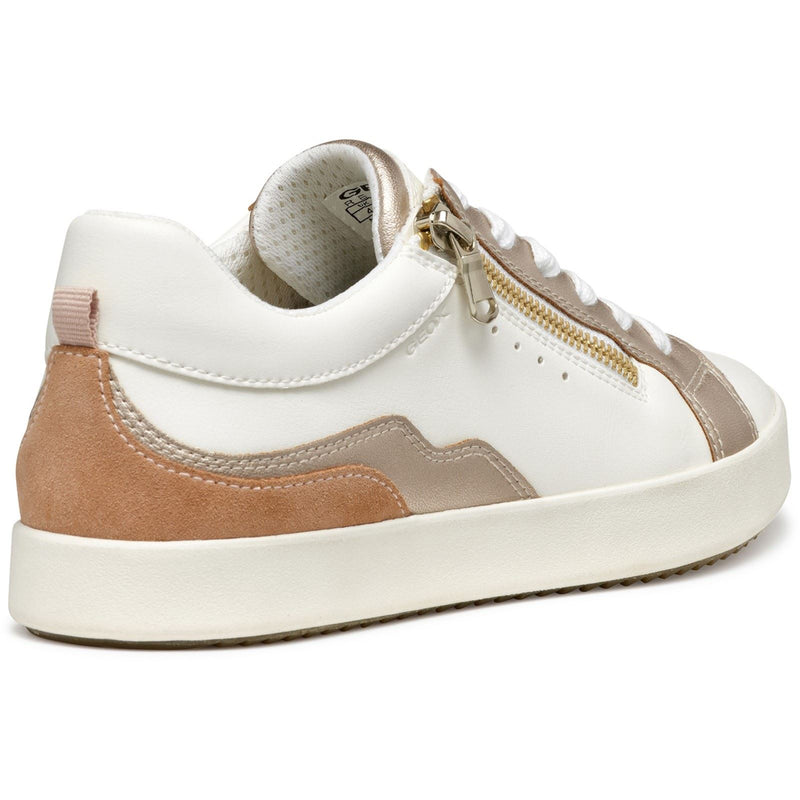 Geox D BLOMIEE Damenoptik Weiße/Nude Sneaker