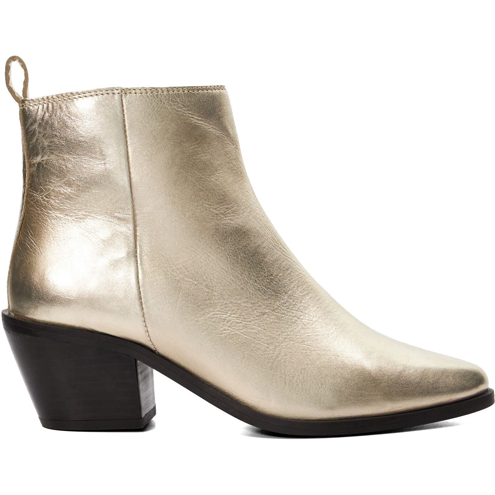 Dune Papz Leder Damen Gold Stiefel