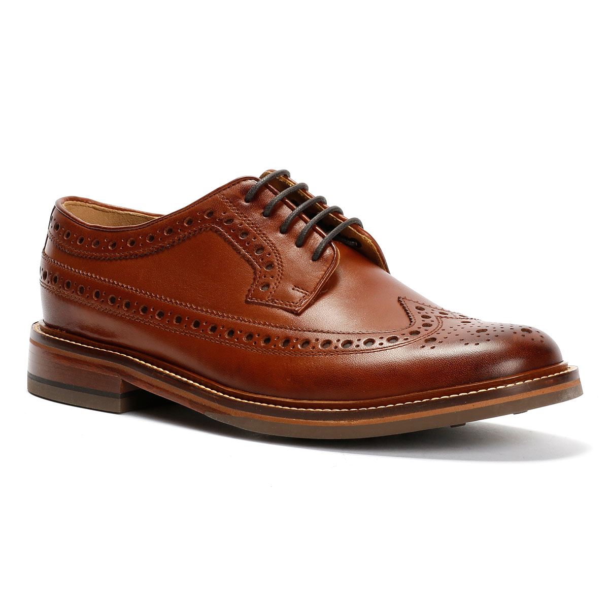 Chapman & Moore Longwing Brogue Country Herren Leder Braune Schnürschuhe