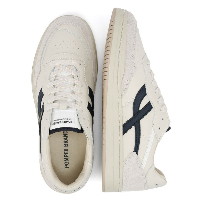 Pompeii Elan Leder Herren Weiße Sneakers