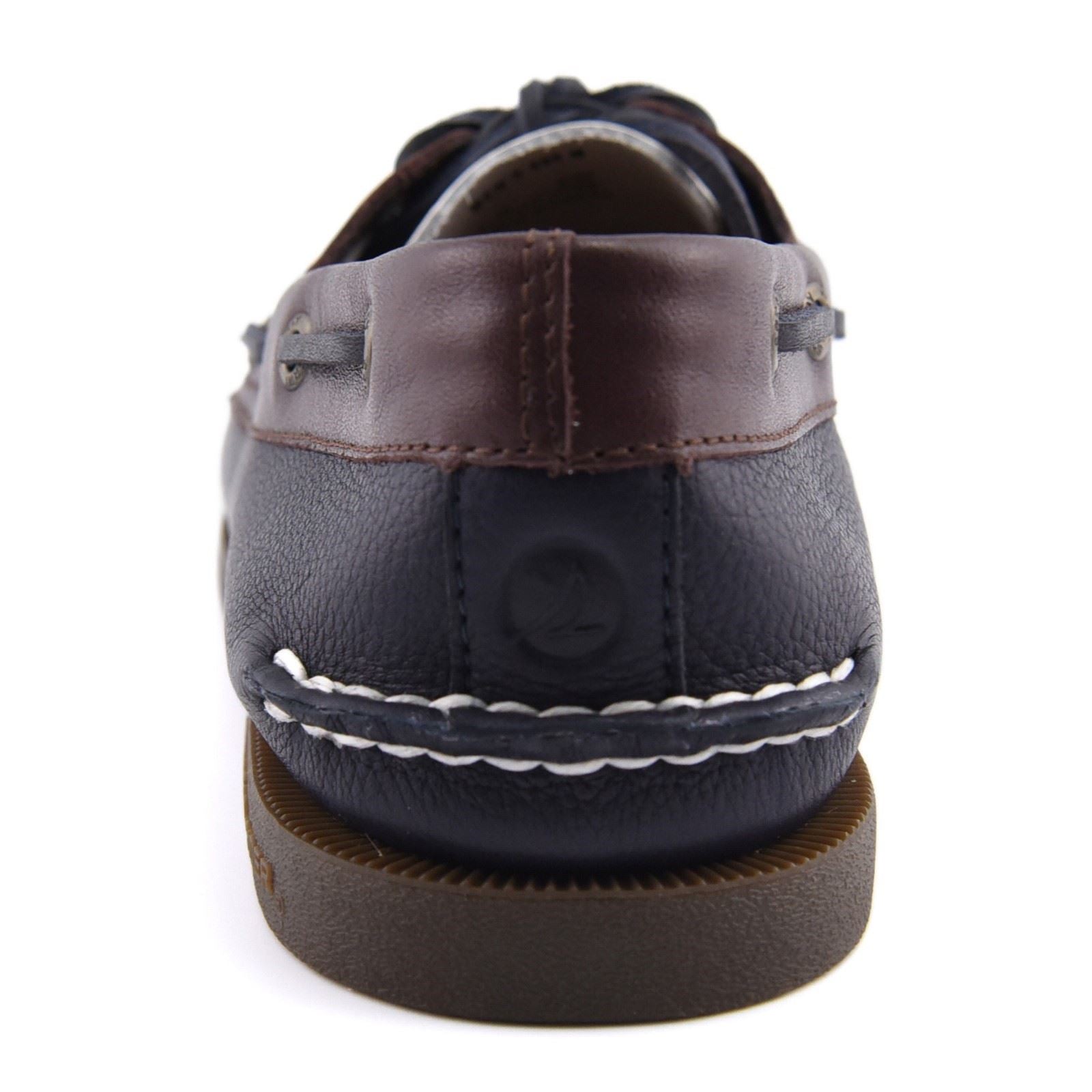 Sperry Authentic Original 2 Eye Herren Bootsschuhe Aus Leder In Marineblau/Weiß/Braun