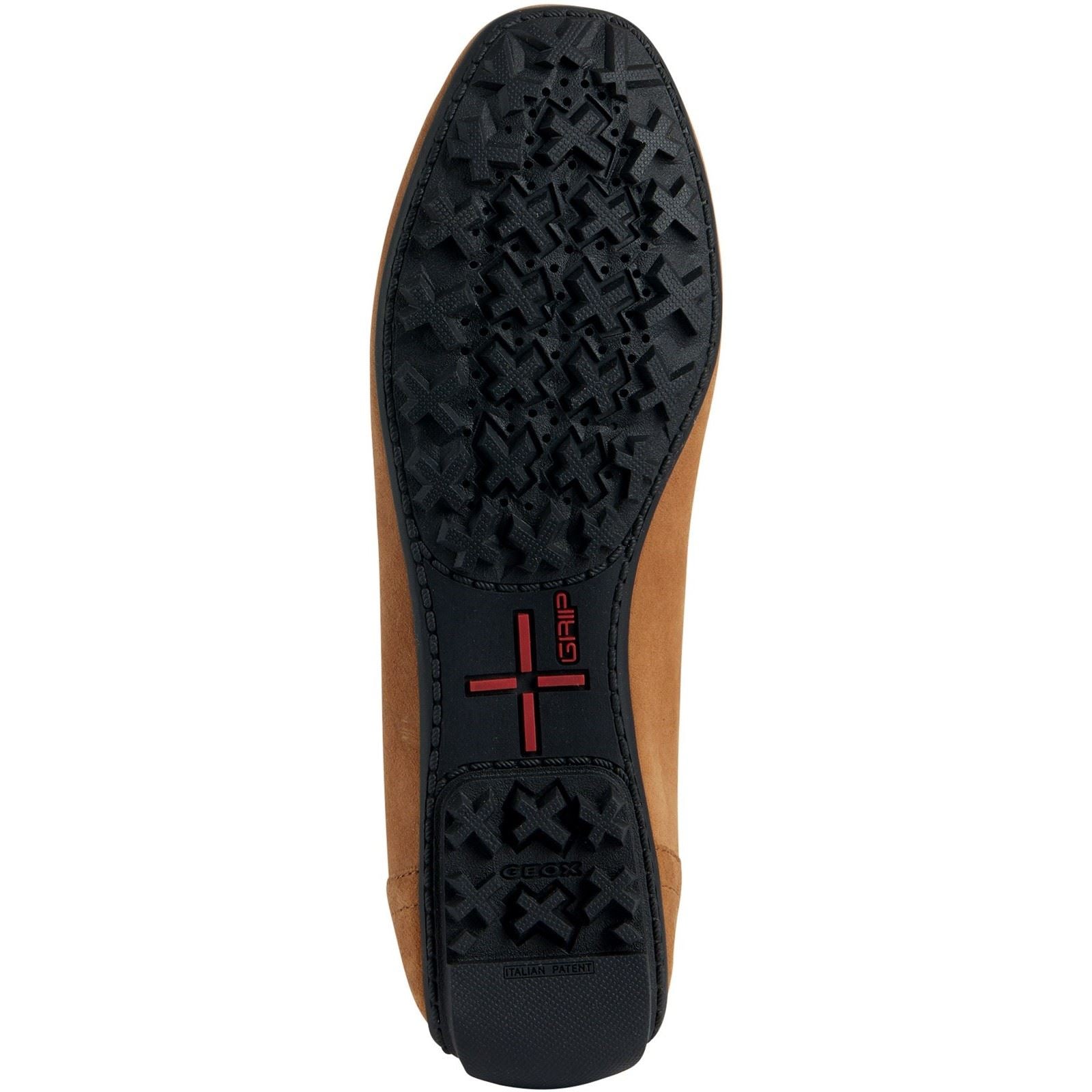Geox D Kosmopolis Wildleder Damen Kamel Mokassins Schuhe
