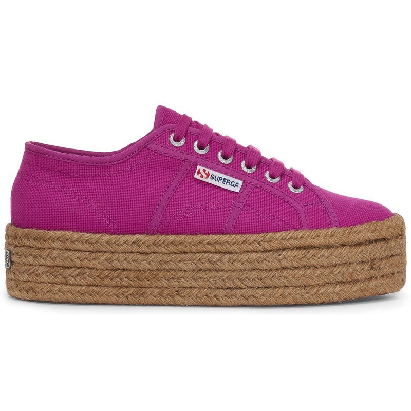 Superga 2790 Rope 100% Baumwolle Damenviolette Lila Turnschuhe