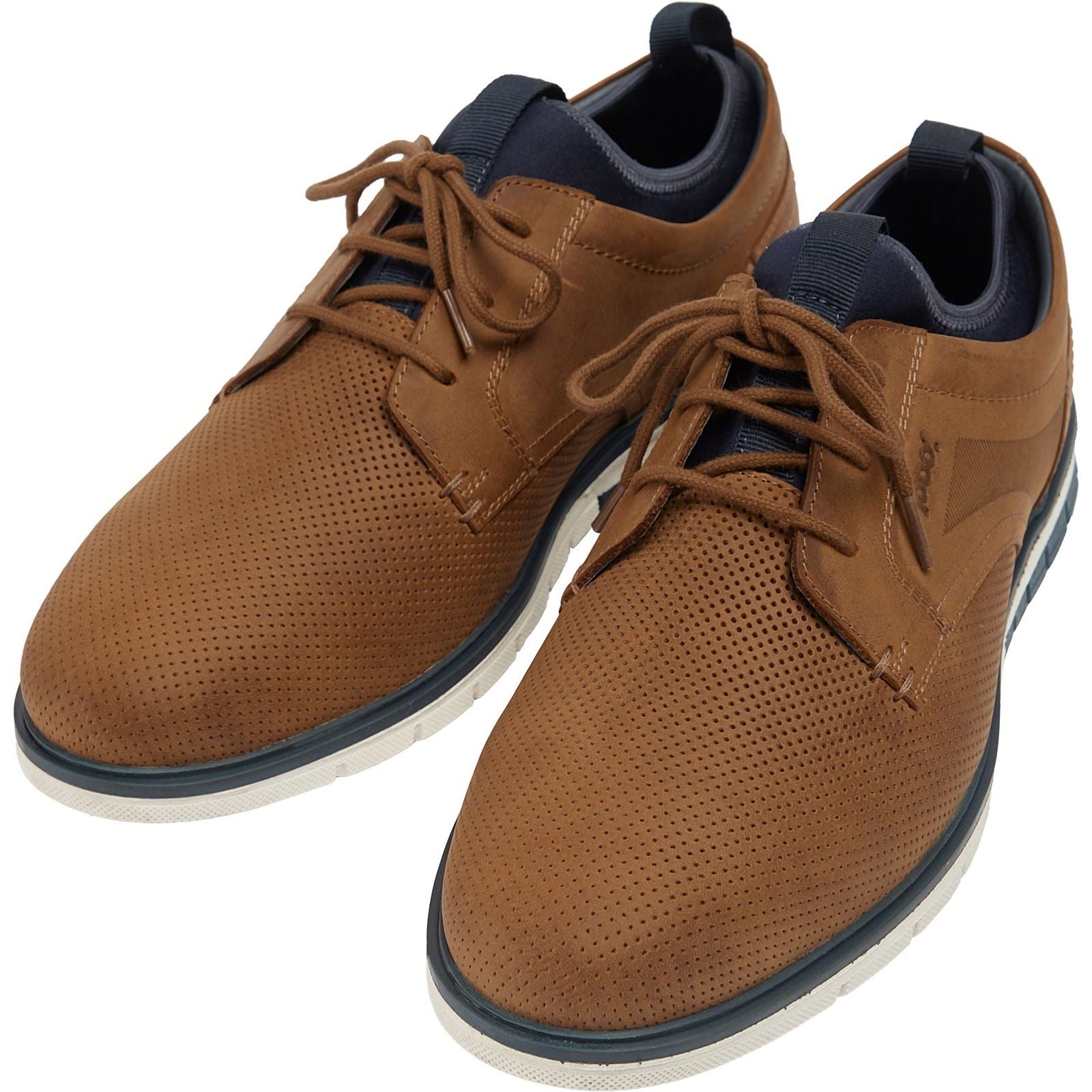 Pod Murphy Leder Herren Tan Schnürschuhe