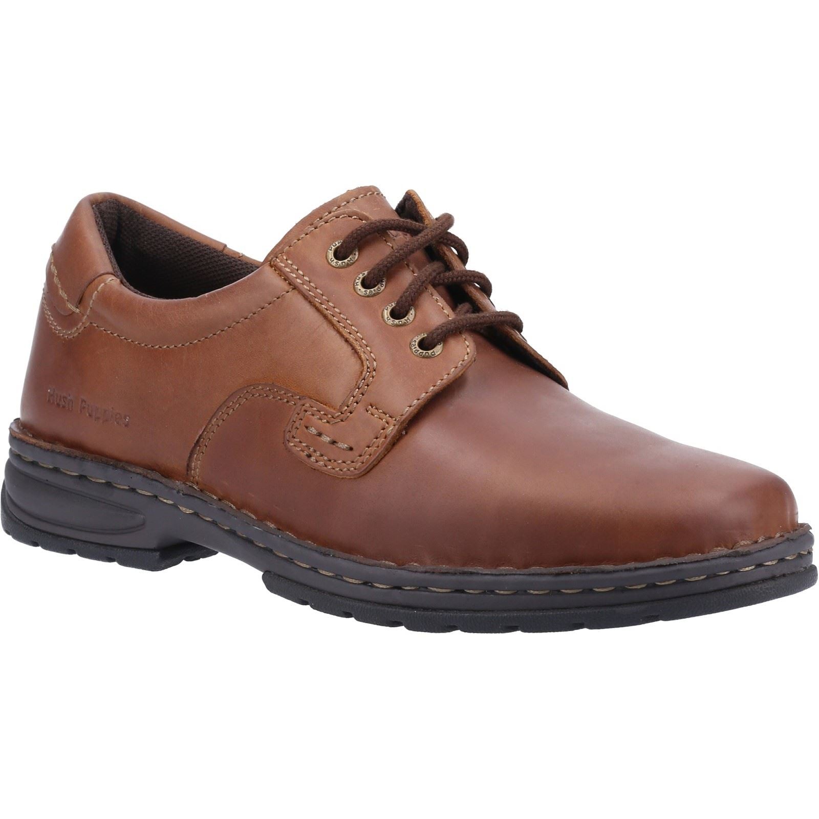 Hush Puppies Outlaw II Leder Herren Braune Schnürschuhe