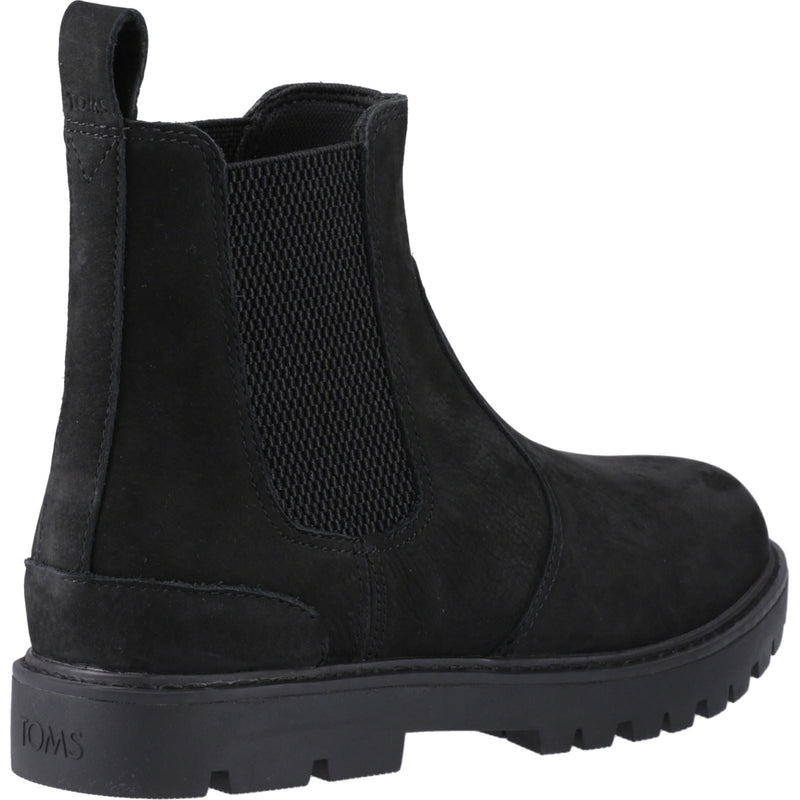 TOMS Griffin Leder Herren Schwarze Stiefel