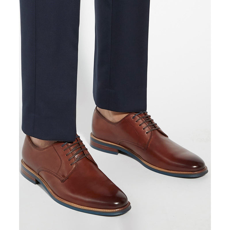 Dune Stanley Herren Lederschuhe In Tan Zum Schnüren