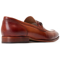 Base London Russo Herren Mokassins Aus Gebranntem Tan-Leder