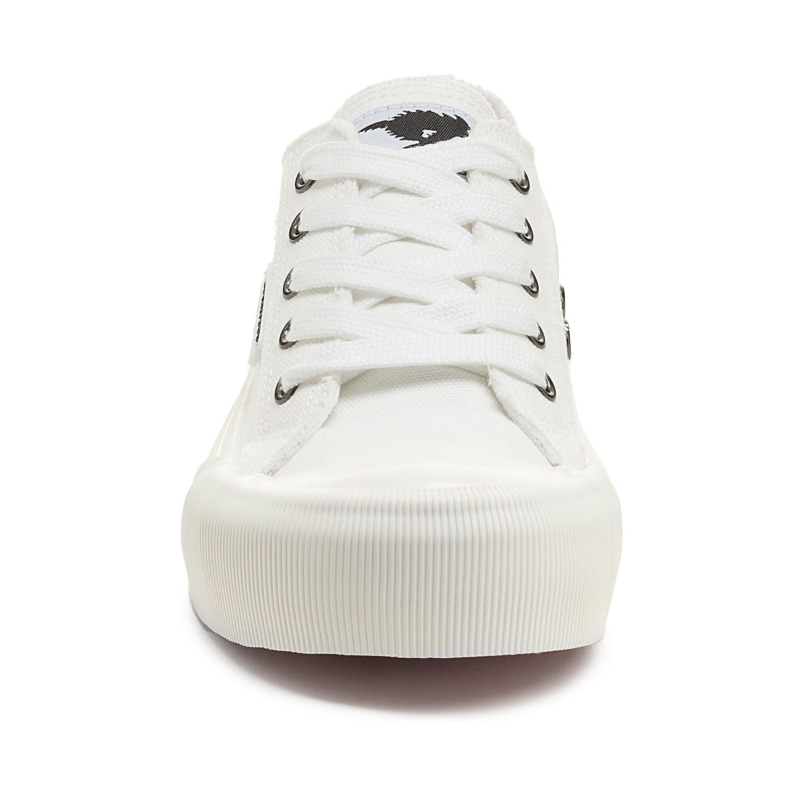 Rocket Dog Jazzin Plus 12A Damen Sneaker Aus Weißer Baumwolle