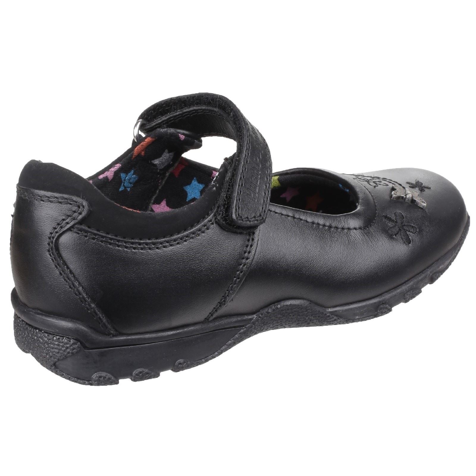 Hush Puppies Clare Senior Mädchenschuhe Aus Schwarzem Leder