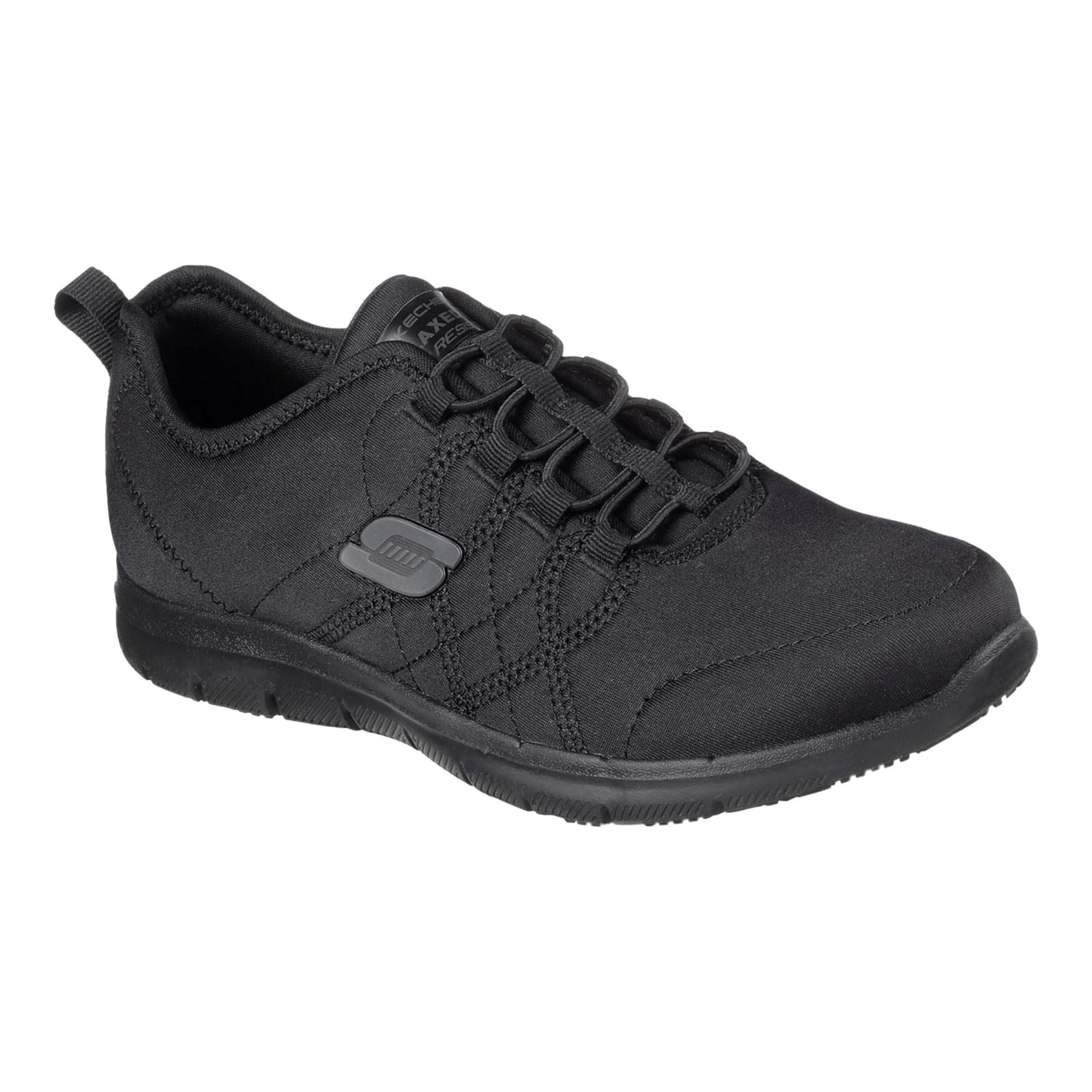 Skechers Workwear Ghenter Srelt Polyester Damen Schwarze Sicherheits-Sneaker
